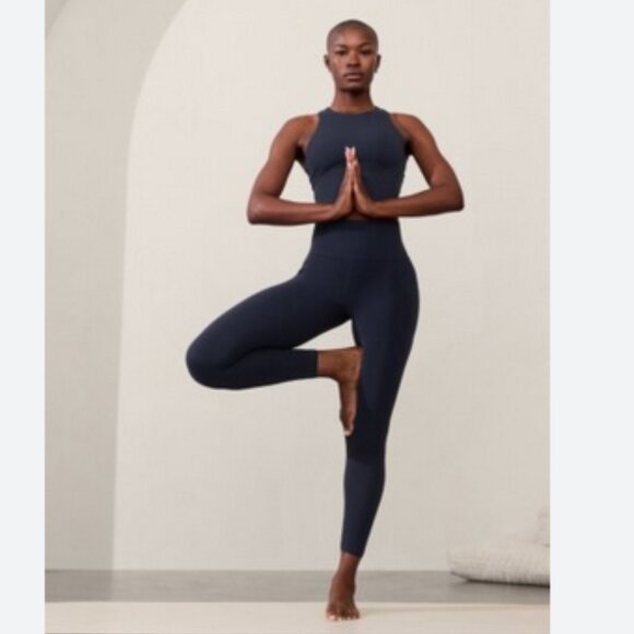 Athleta Ultimate Stash Pocket 7/8 Tight, Size XLT, Dark Blue - Picture 3 of 8